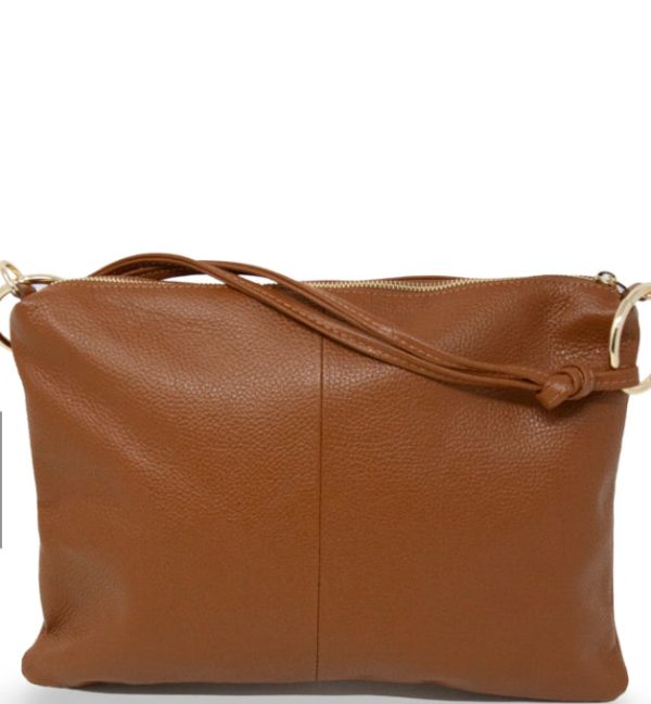 Leather gold ring handbag - Image 3