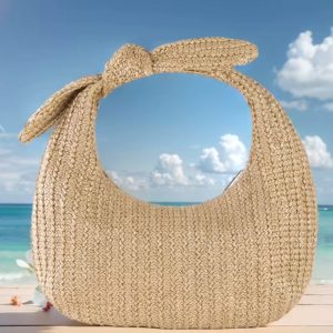 Top handle straw clutch