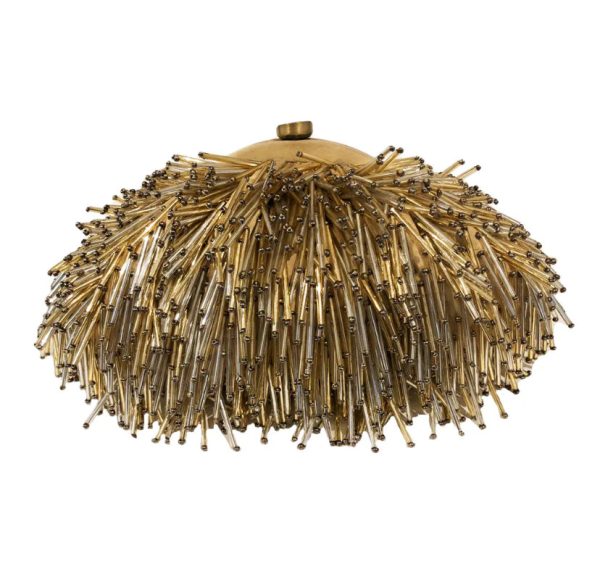 Gold Fringe - Beaded clutch