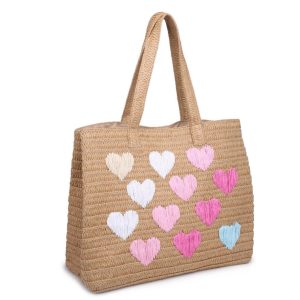 Multi heart straw tote