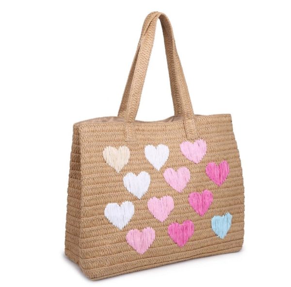 Multi heart straw tote