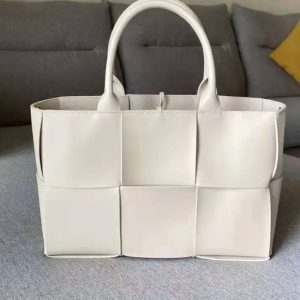 Woven leather tote- crossbody