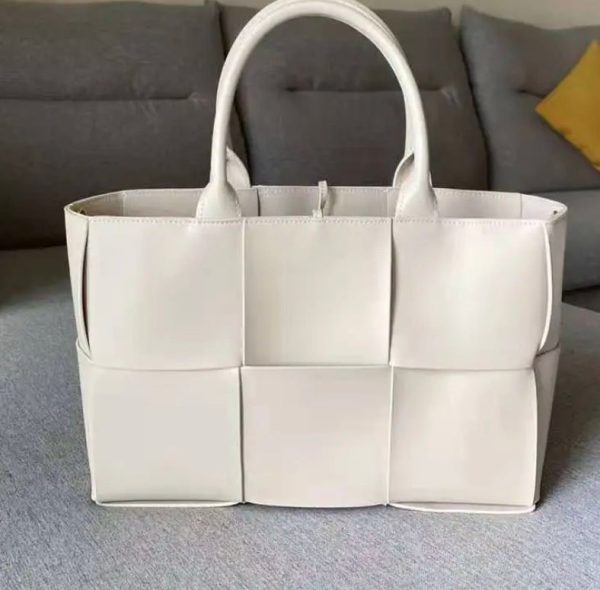 Woven leather tote- crossbody